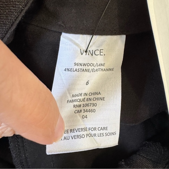 Vince Wool Tuxedo Stripe Slim Trousers - Picture 7 of 8